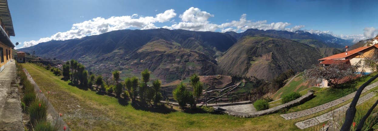 Panoramic Andes view